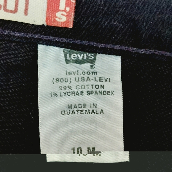 Levi's Black Cotton High Rise Boot Cut Jeans 2230 - Picture 8 of 9